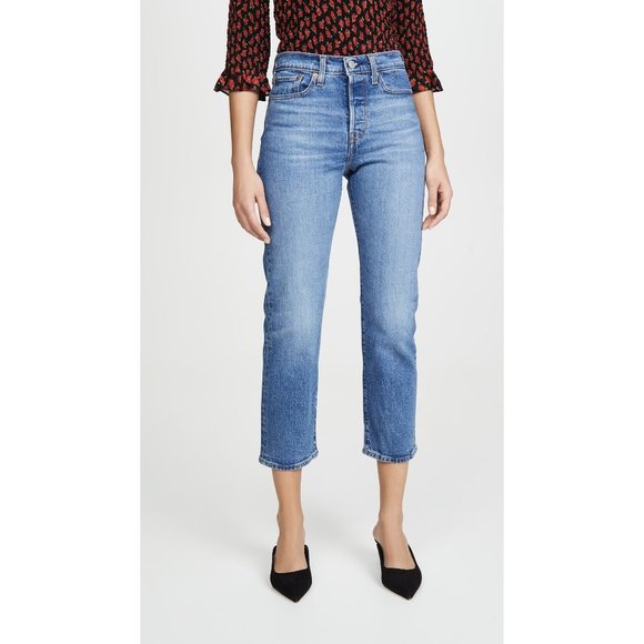 NWT Levi's Wedgie Straight Jeans in Jive Sound 26 - Picture 1 of 6